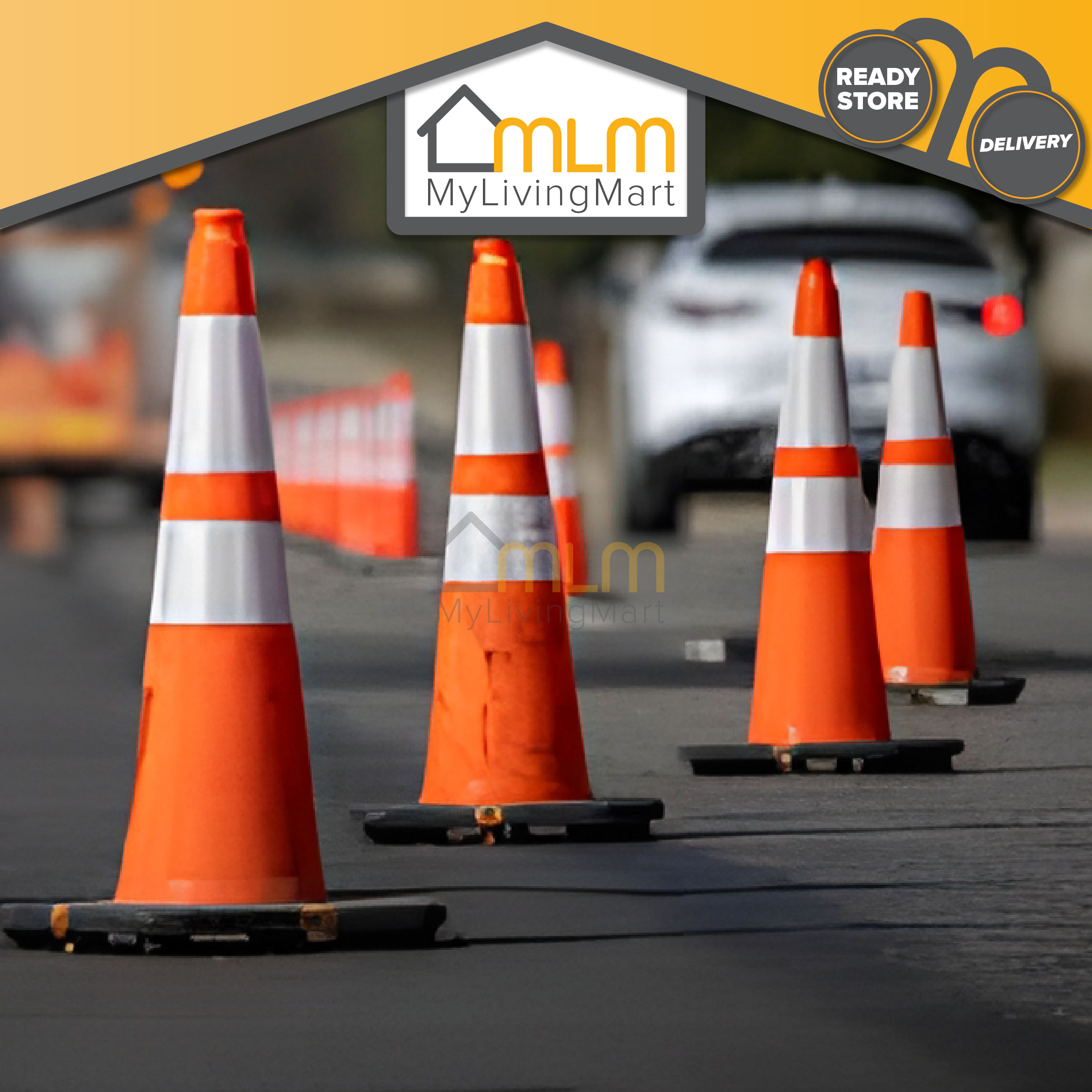 PVC Reflective Signal Warning Safety Cone Reflective Line Traffic Cone ...