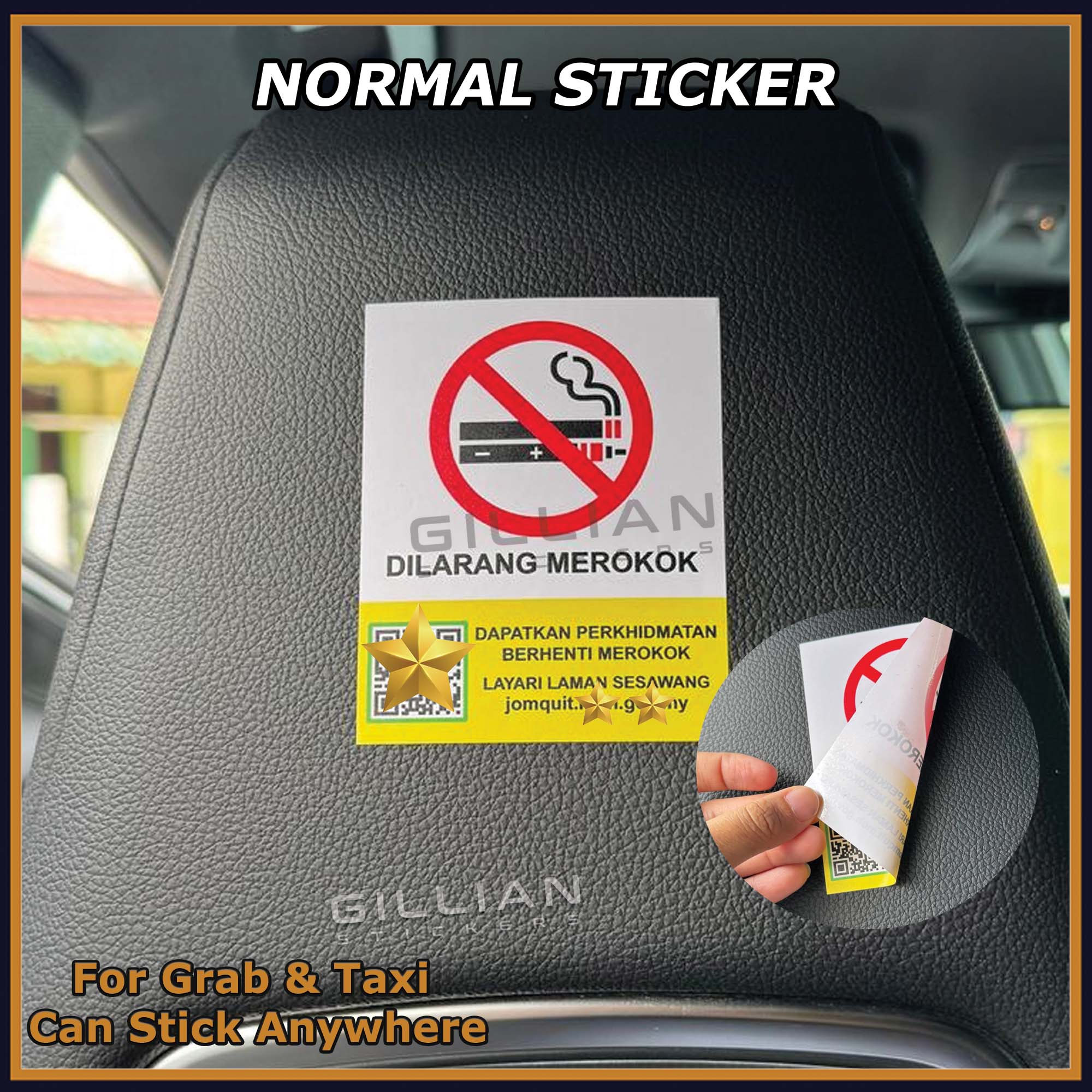 Sticker No Smoking Sign Government Standard KKM 2025 For shops office ...