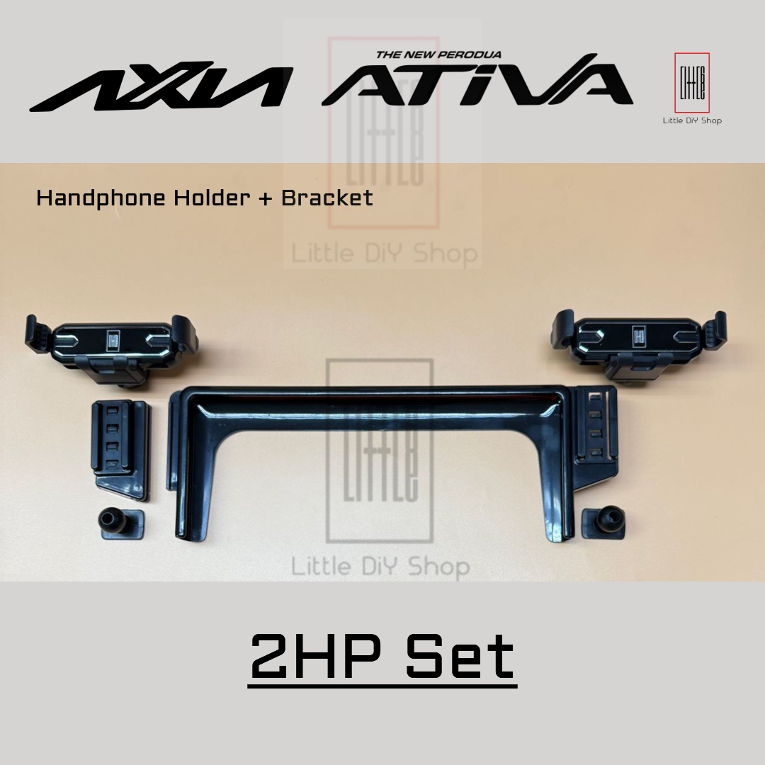 Perodua Axia Ativa Handphone Holder + Dedicated Infotainment Bracket ...