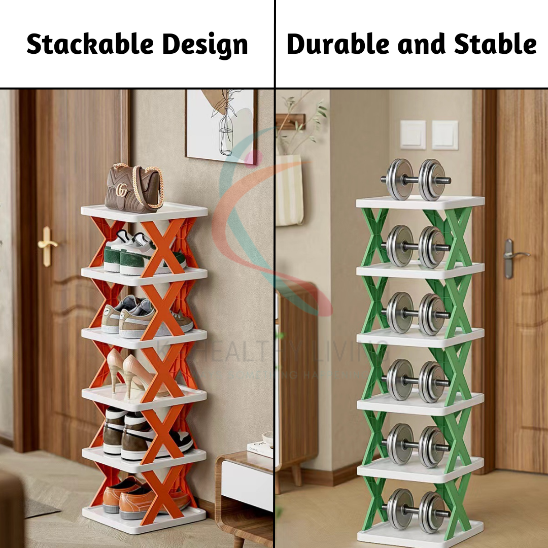 Rak Kasut Plastic Shoes Rack Multi-layer Narrow Shoe Rack Storage ...