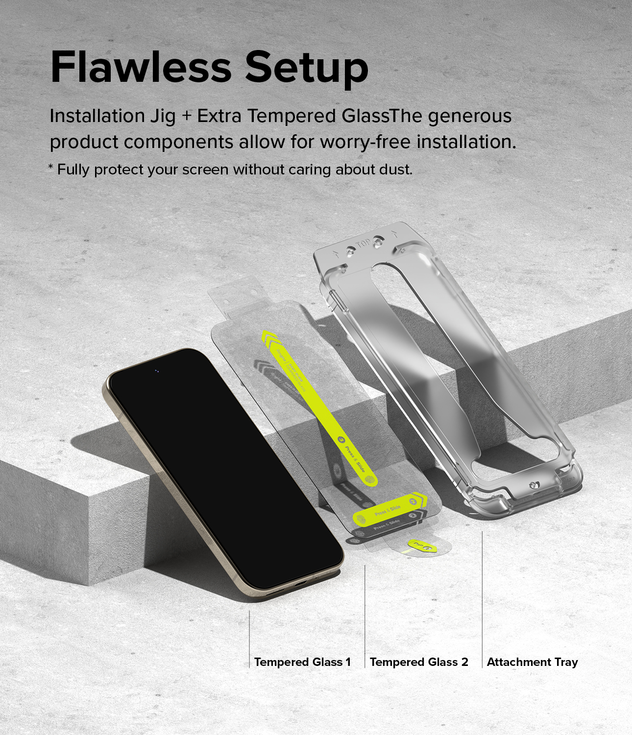 RINGKE® EASY SLIDE TEMPERED GLASS Zero Changes Failure Google Pixel 9