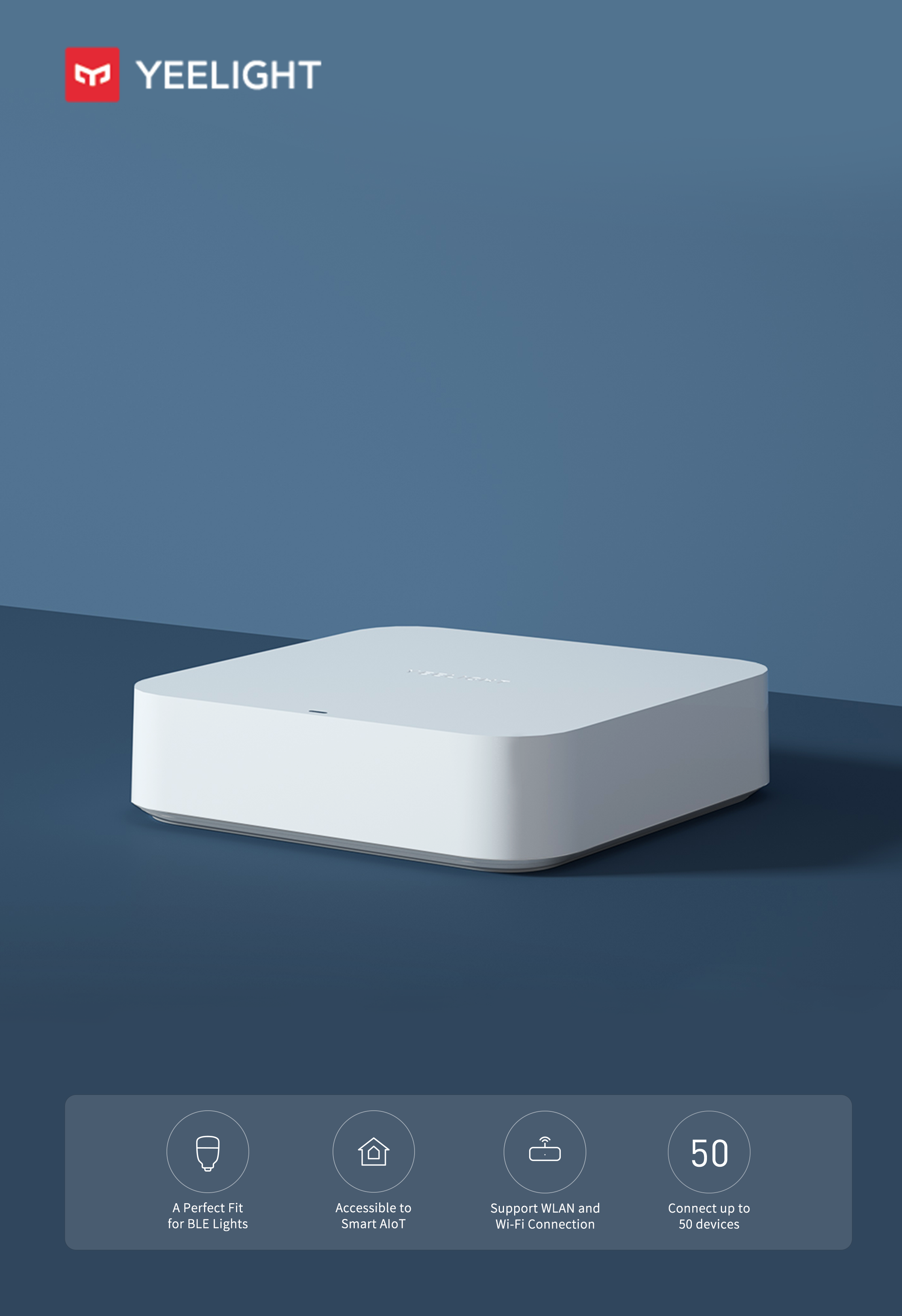 Yeelight Mesh Gateway Hub Supporting Device for Smart Control Downlight ...