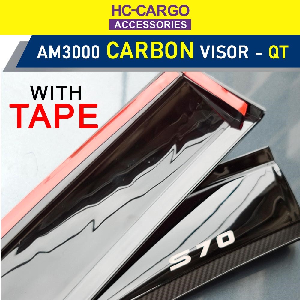 Proton S70 Injection Carbon Door Visor 4 Inch Proton S70 Car ...