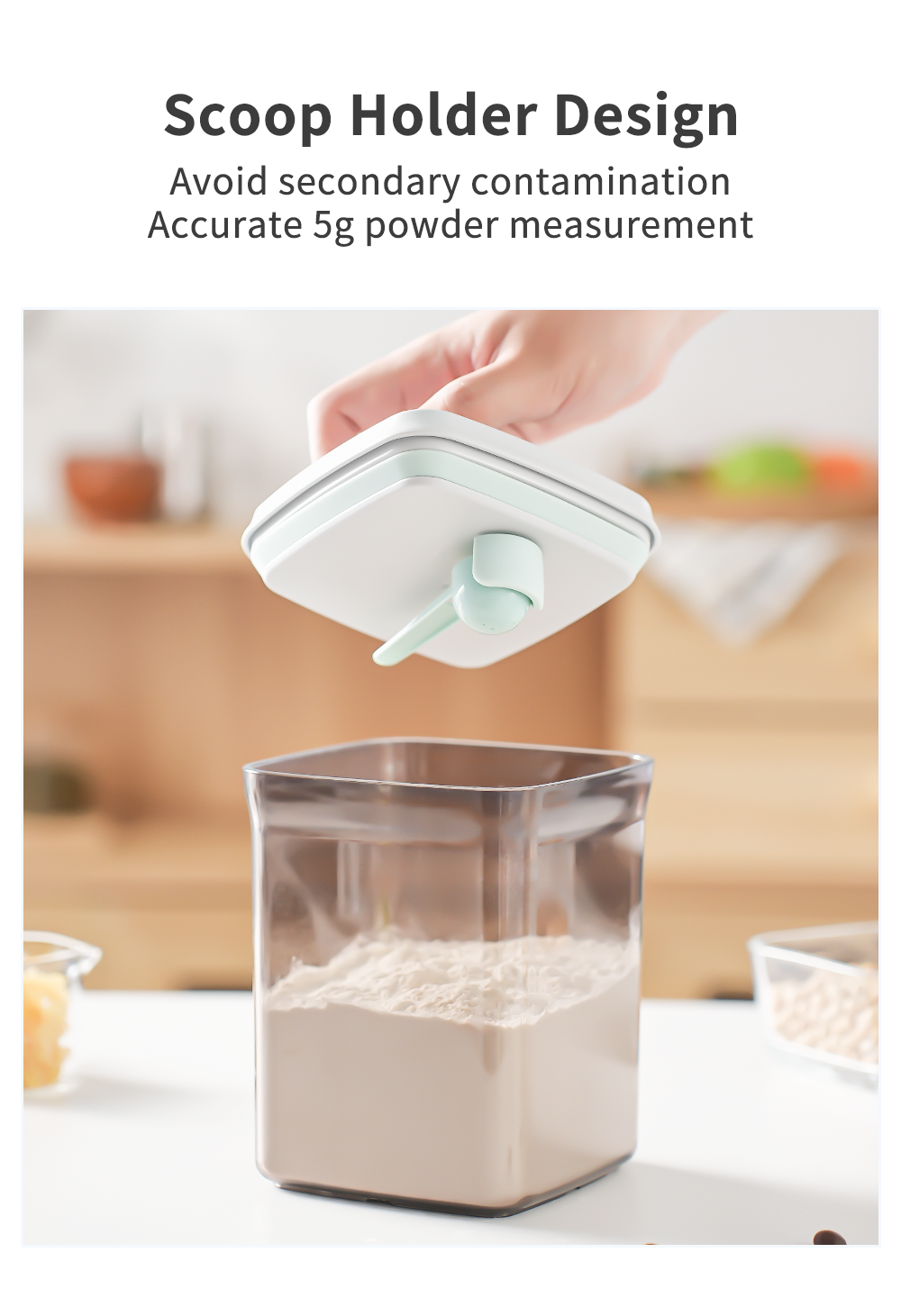 Simplus Airtight Food Storage Container | One-button Press | UV ...