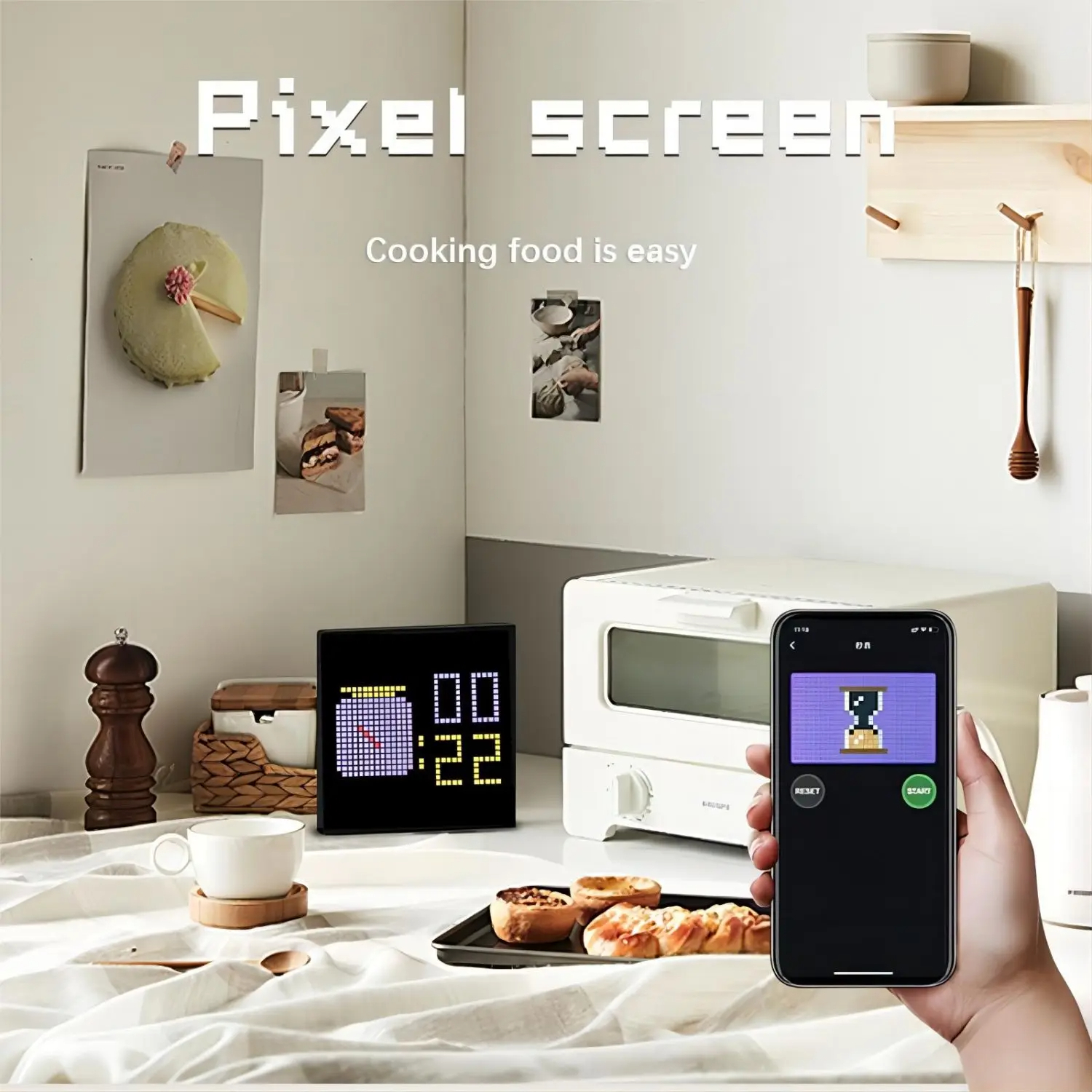 32/64 LED Pixel APP Cellphone Control Display 32X32 Programmable Night ...