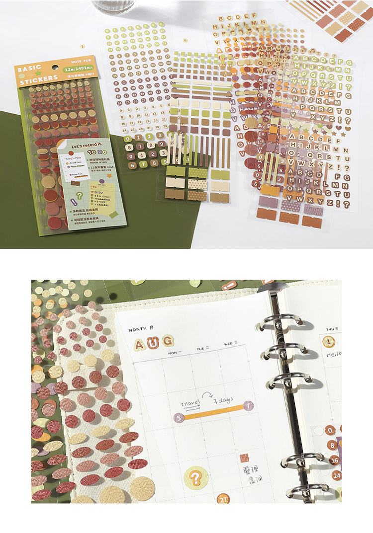 *JUL DEALS* Four Seasons Color Multifunction Basic Stickers Point Index ...