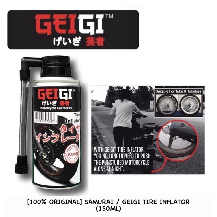 CM01 (150ML) [100 ORIGINAL] SAMURAI / GEIGI TIRE INFLATOR Shopee