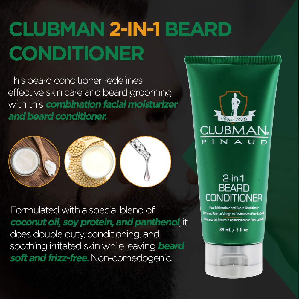 Clubman 2 in 1 Leave in Beard Conditioner 89ml Shopee Malaysia