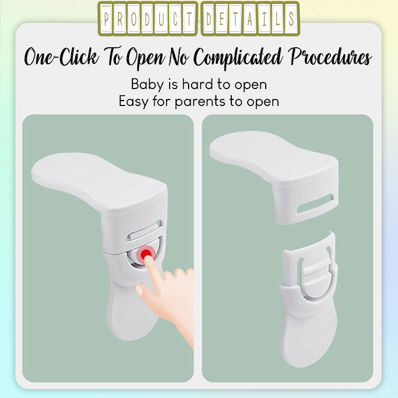 [Happy Kids] Baby Safety Lock Cabinet Lock Baby Drawer Lock Kids Safety ...