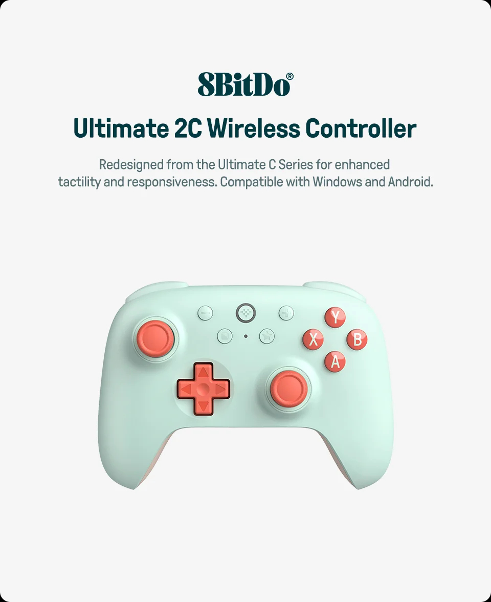 【NEW】8BitDo Ultimate 2C Wireless Gaming Controller For PC Windows 10 11 ...