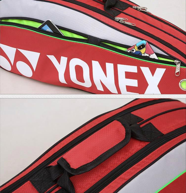 Badminton Bag racket bag badminton 2 Zip With Shoes Compartment Can Fit ...