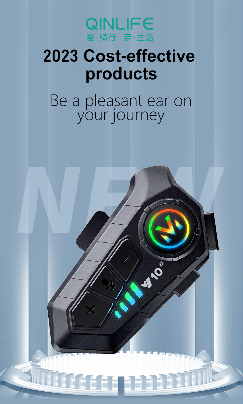 HNJ Y10 Y11 Motor Helmet Intercom Bluetooth Headset Wireless IPX6 Level ...