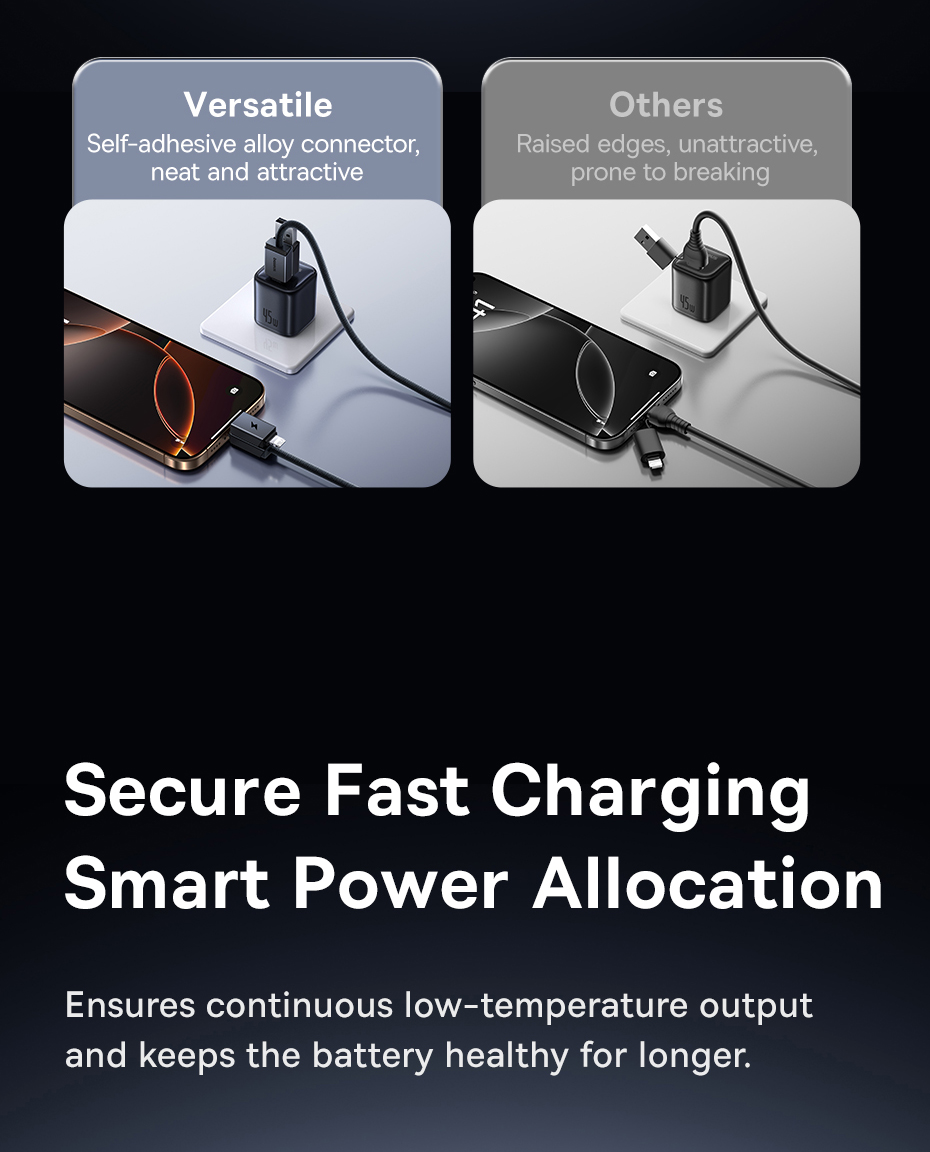 Baseus 4 in 1 USB Cable 60W Fast Charging Cable For iP Laptop Xiaomi ...