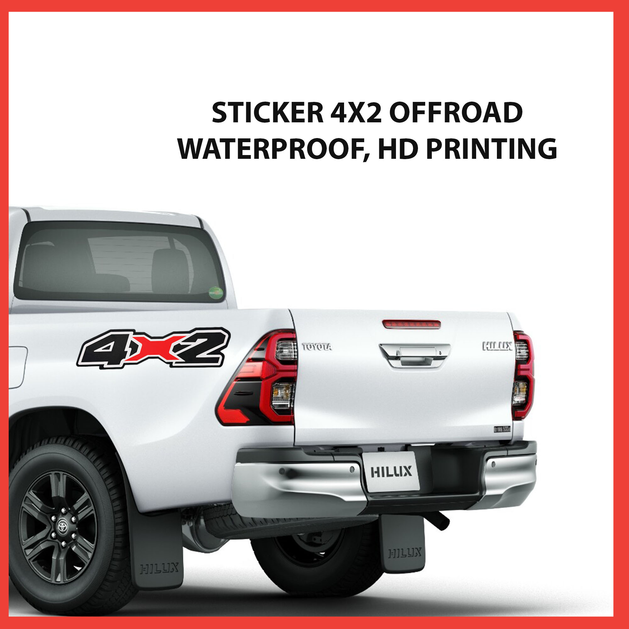 Sticker 4x2 Offroad Design 20 Hilux Ranger Raptor Triton DMAX 4X4 ...