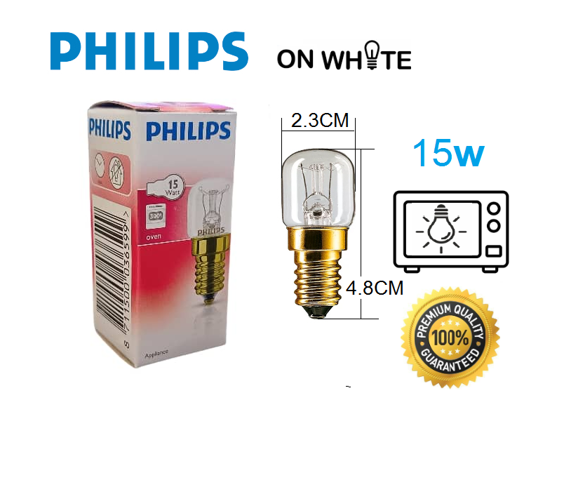 PHILIPS GE E14 15W / 25W 230V 300C T22 Clear OVEN Bulb - Pygmy Lamp ...