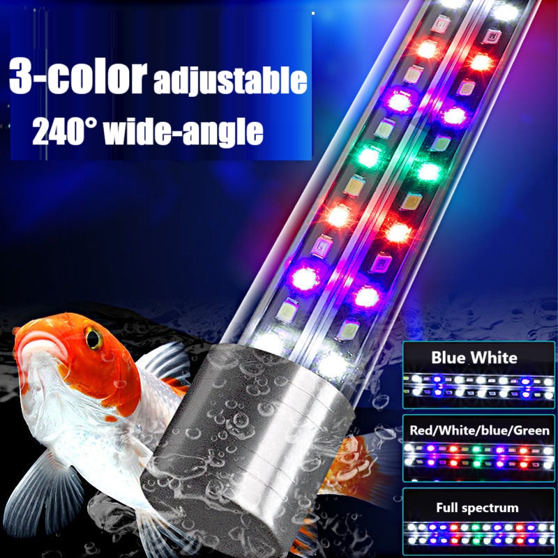 Fish Tank LED Waterproof Multi-Color Changing Aquarium Light ...