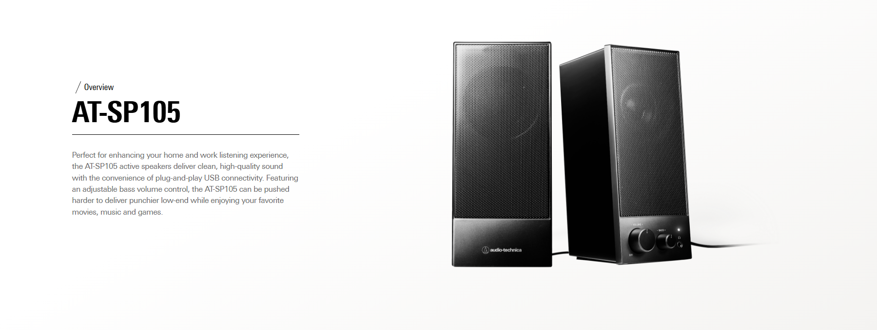 Audio-Technica Active Speakers with built-in amplifier AT-SP95 / AT ...