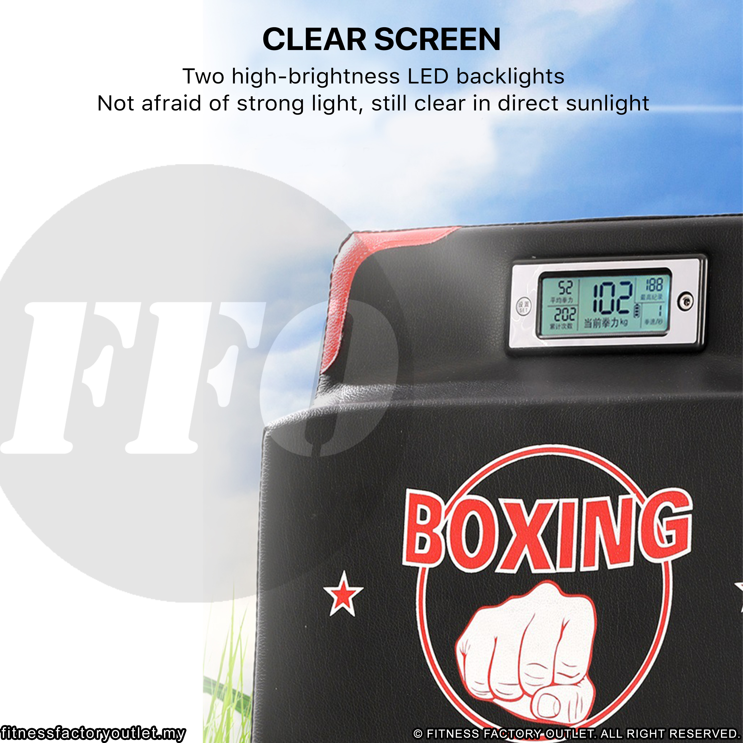 FFO Boxing Strength Test Machine Boxing Force Test Machine Punch Force ...