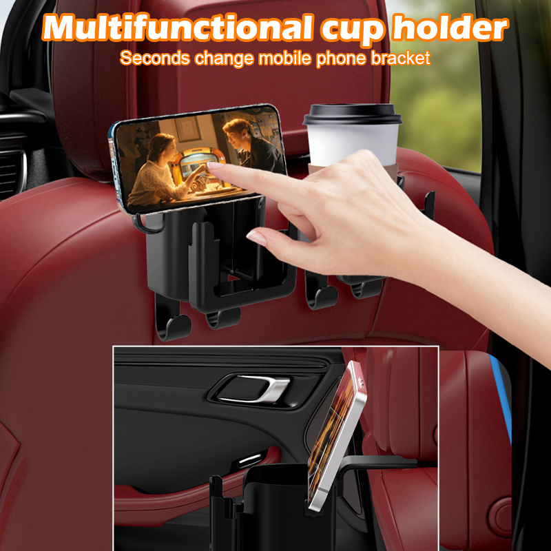 JSCARLFE Car Headrest Backseat Organzer Wth Cup Holder,Backseat - View #4
