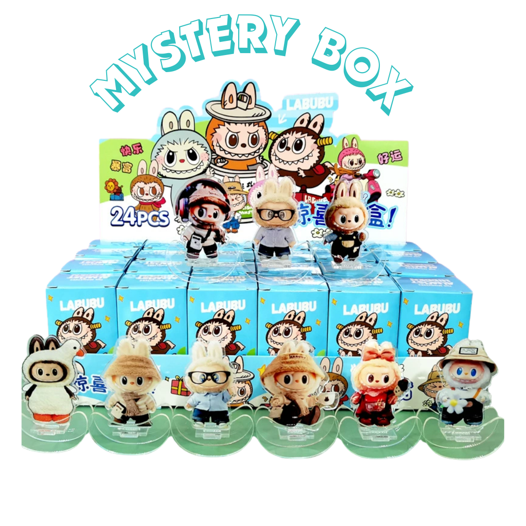 LABUBU Mystery Blind Box Cute Acrylic Mini Toy for Kids Family Friends ...