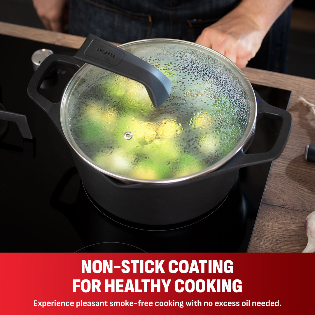 Tefal Robusto Stewpot 20cm Non-stick Cookware, Titanium Anti-scratch ...