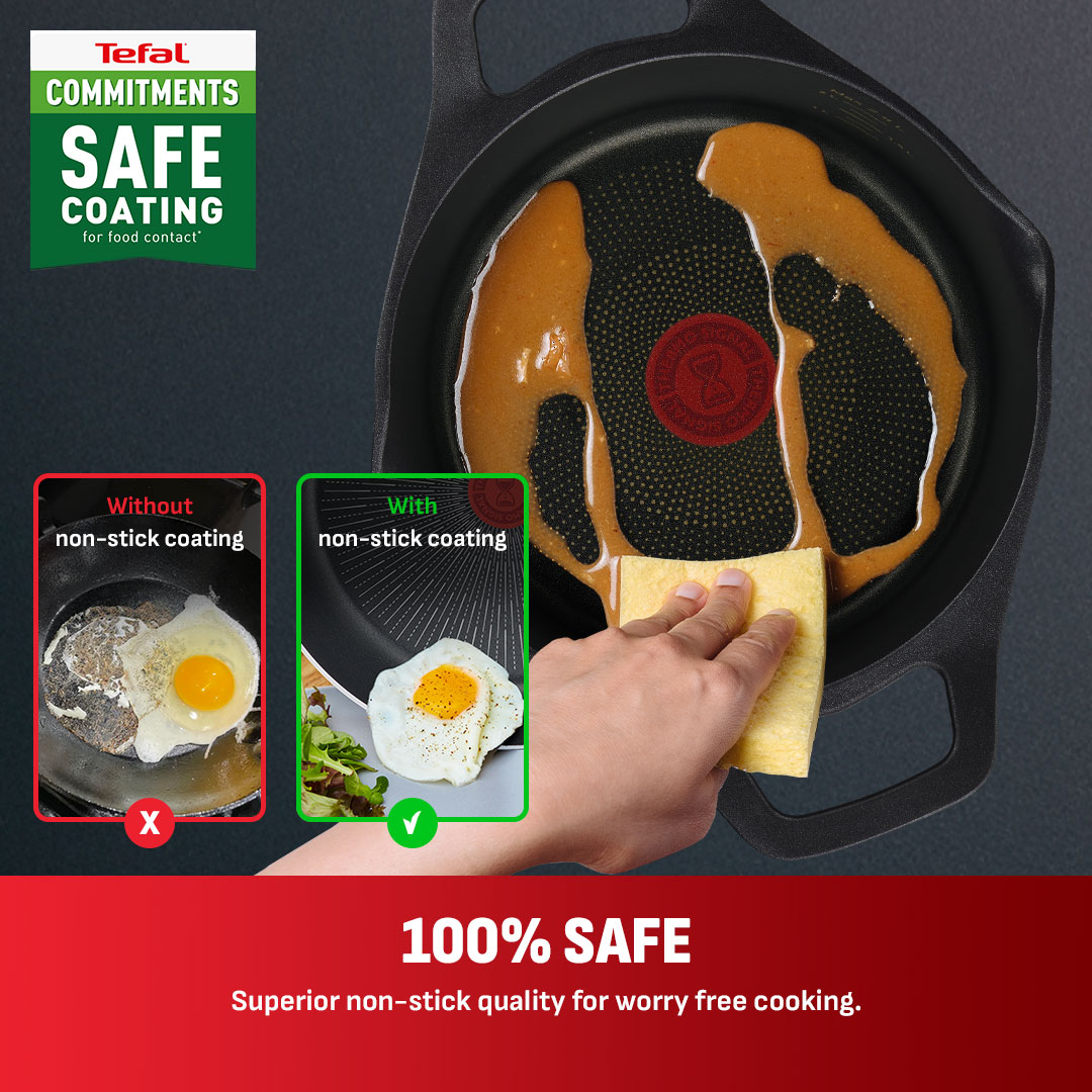 Tefal Robusto Stewpot 20cm Non-stick Cookware, Titanium Anti-scratch ...