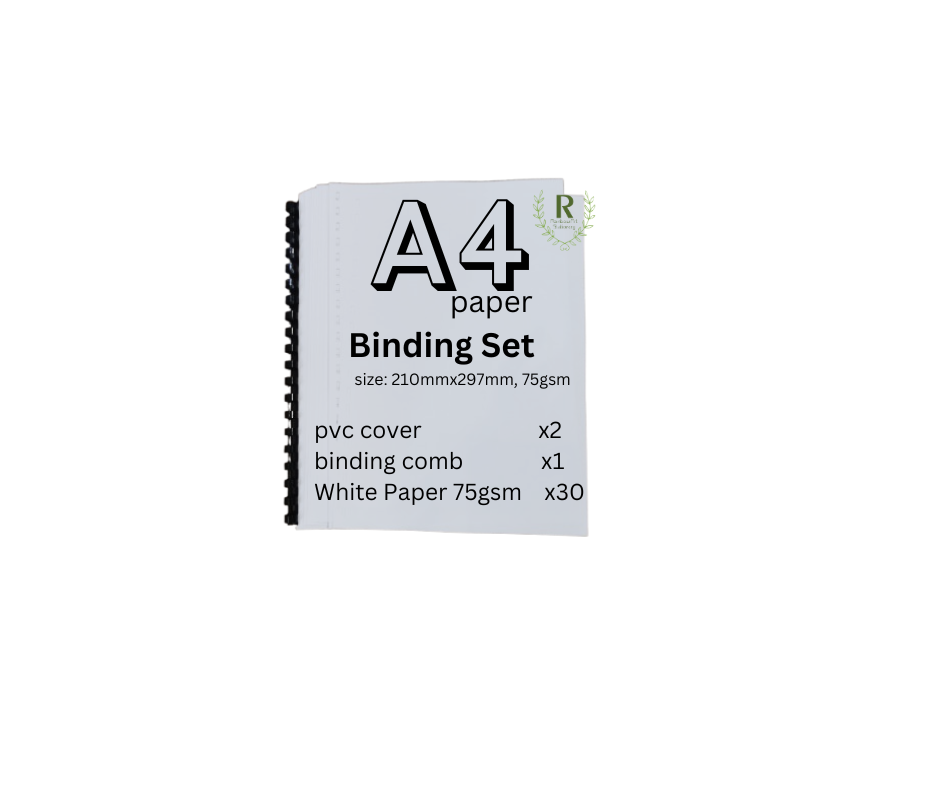 (Ready Stock) A4 Binding Set with PVC Cover / Folio / Project Set 34's ...