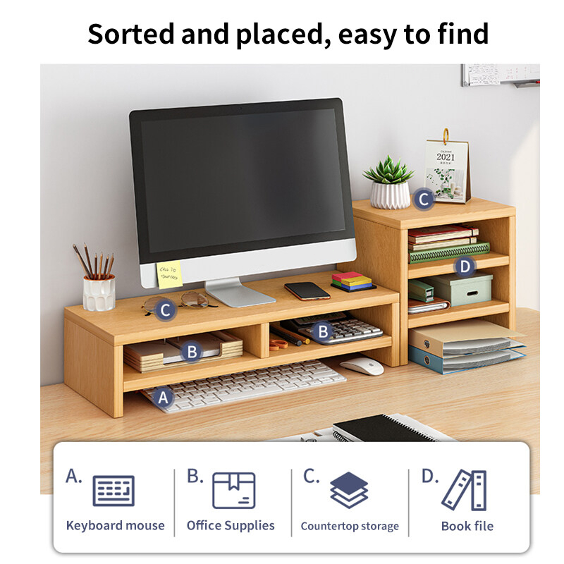 NR Monitor Stand Computer Monitor Screen Increased Shelf Base Desktop ...