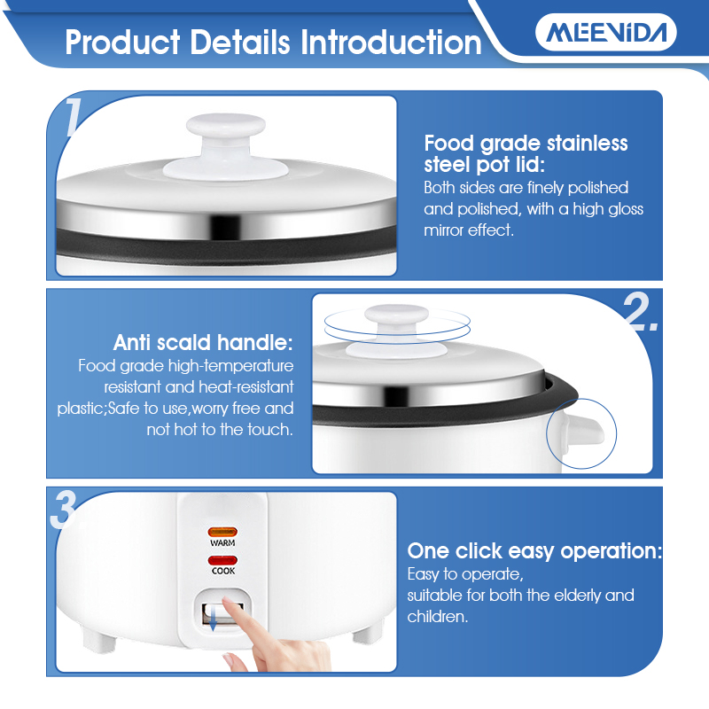 MEEVIDA 1.8L Electric Conventional Rice Cooker Pan Periuk Nasi Elektrik ...