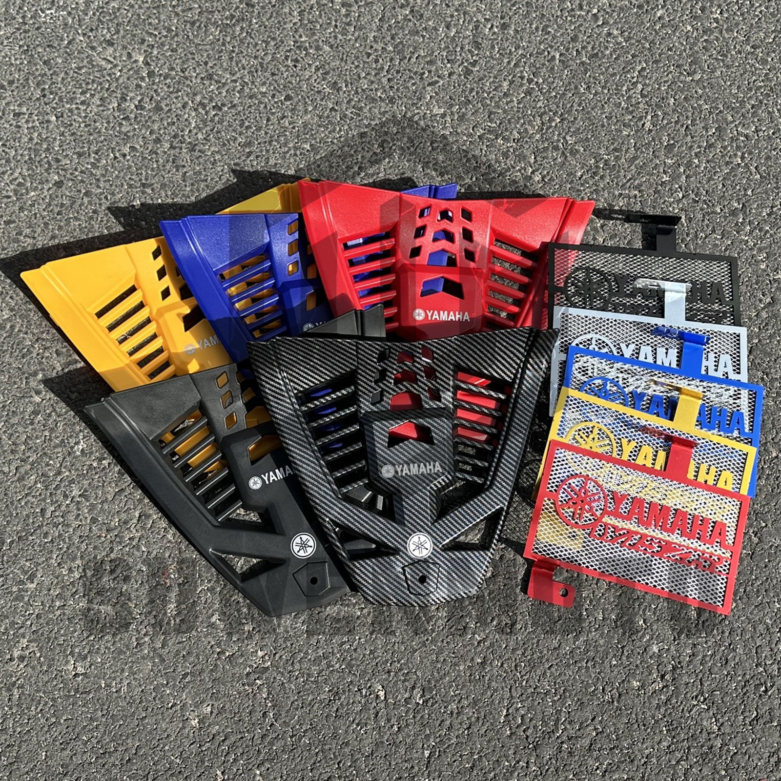 Yamaha Y15ZR V1 V2 Alloy CNC Coolant Net Engine Protector Cover PVC ...