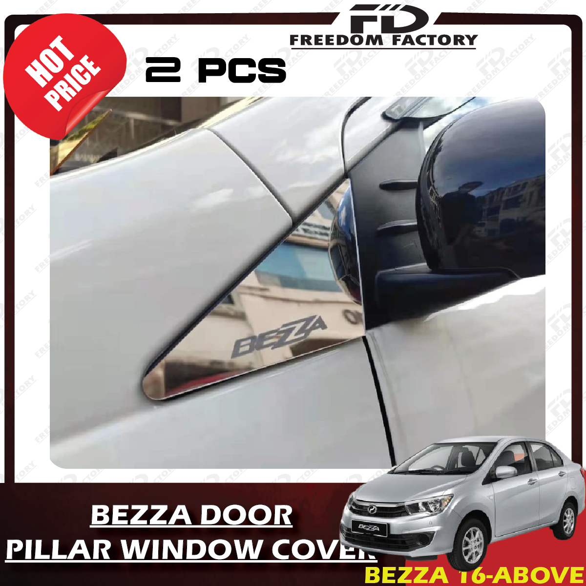 Perodua Bezza Car Front Window Cover Mirror Chrome | Shopee Malaysia