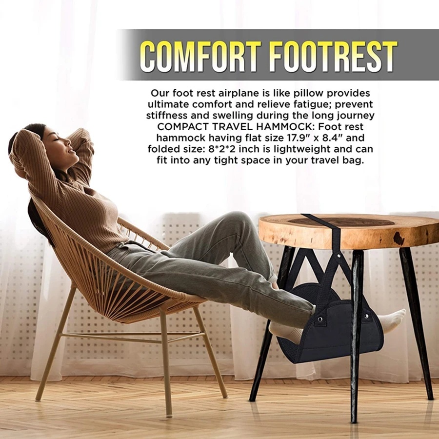 Travel Airplane Footrest Hammock Portable Foot Rest Lightweight Rest ...