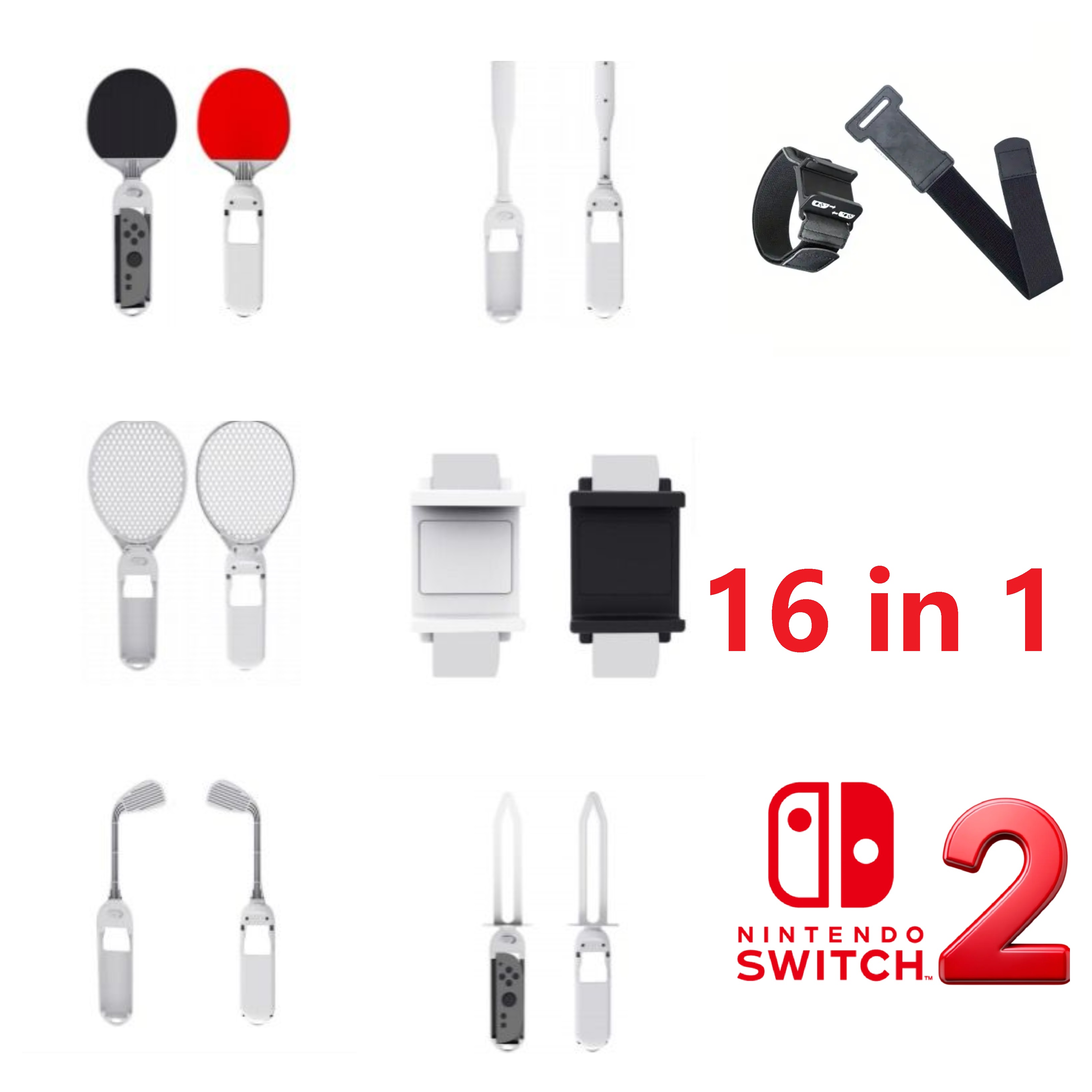 NINTENDO SWITCH 2 NS2 N2 (2025 NEW MODEL)16 in 1 Switch Sport ...