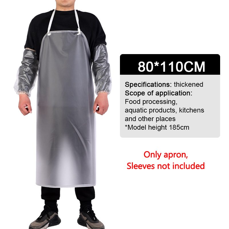 Transparent PVC Aprons Chef Butcher Antifouling BBQ Kitchen Work ...