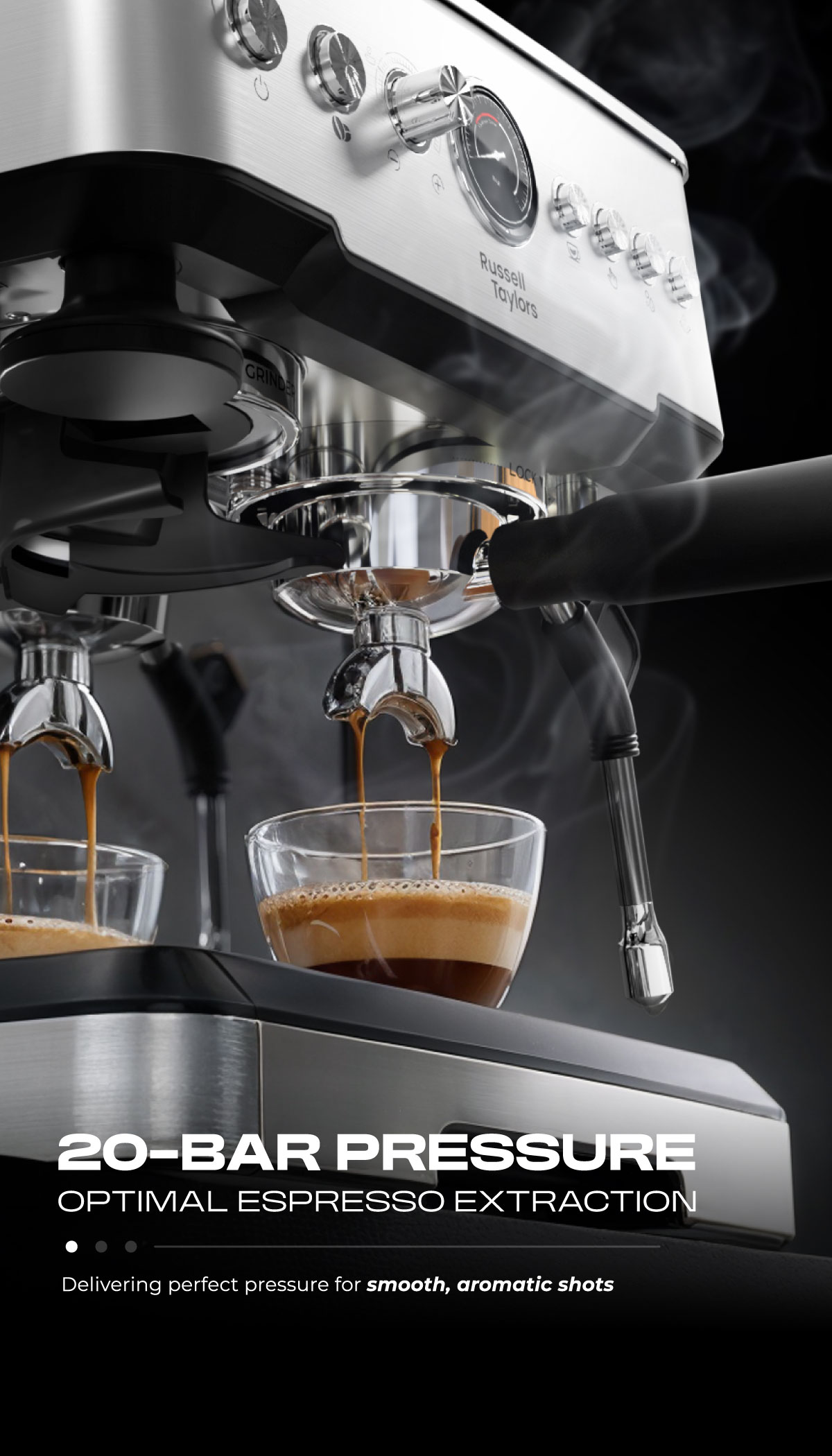 Russell Taylors 20 Bar Dual Boiler Espresso Machine Mesin Kopi 58mm ...