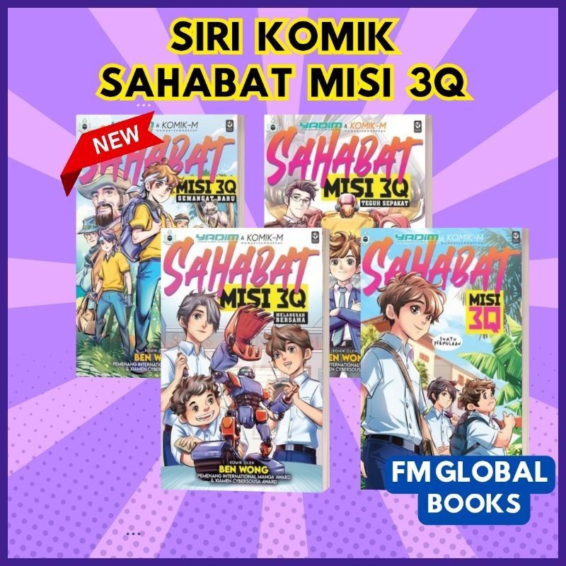 (FMGB) Siri Komik Sahabat Misi 3Q . Buku 1-3 - Ben Wong Komik-M ...