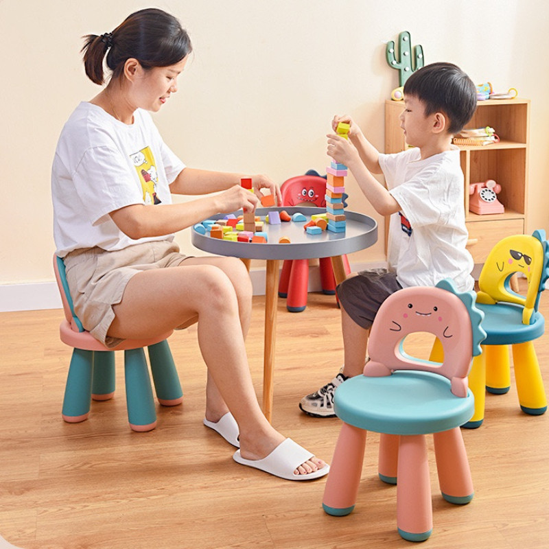 Kids Learning Chair Dinosaur Backrest Chair Anti Slip Kerusi Kanak ...