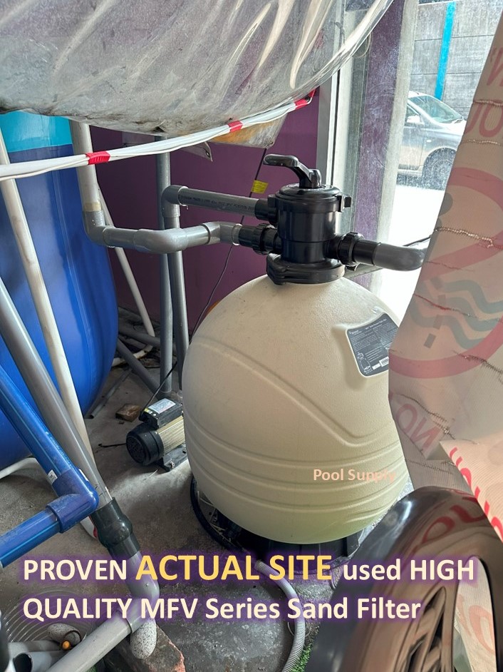 Swimming Pool Sand Filter with Backwash Multiport Valve, EMAUX MFV 20 ...