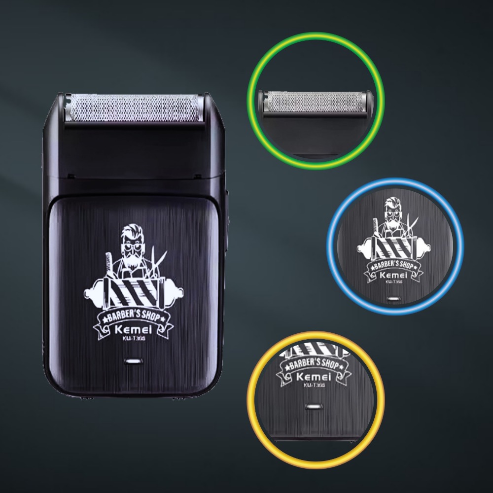 Kemei KM-T366 Men's Electric Shaver Powerful Motor Rechargeable Long ...