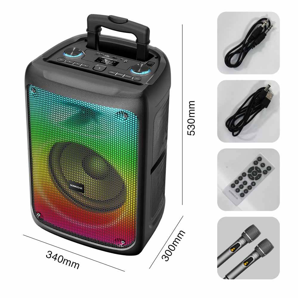 SonicGear HyperBox 1200 Pro BT5.4 Rechargeable Portable Trolley Speaker ...