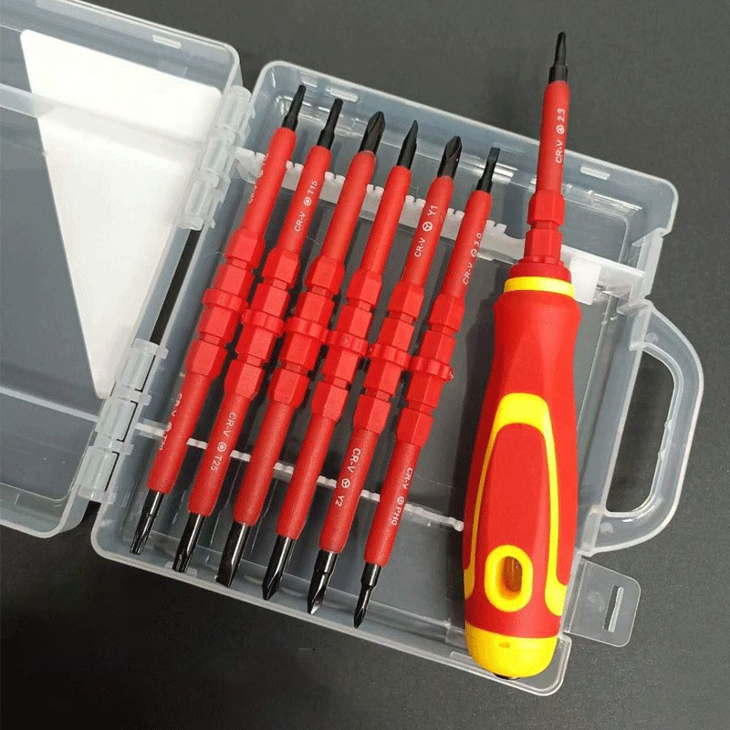 7 in 1 500V Changeable Insulated Screwdrivers Set Magnetic Precision ...