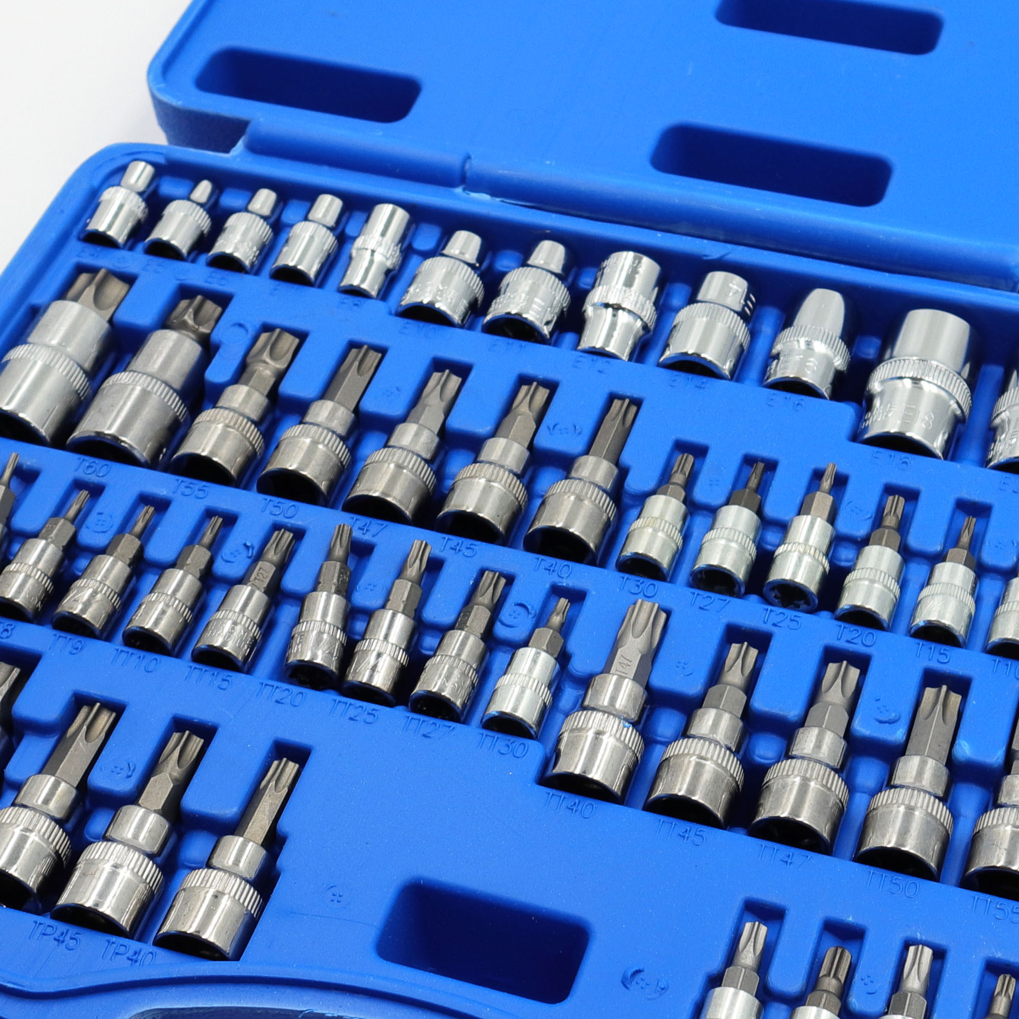 60 PCS MIKASO Torx E and T and TT and TP Screw Bit Ratchet Wrench ...