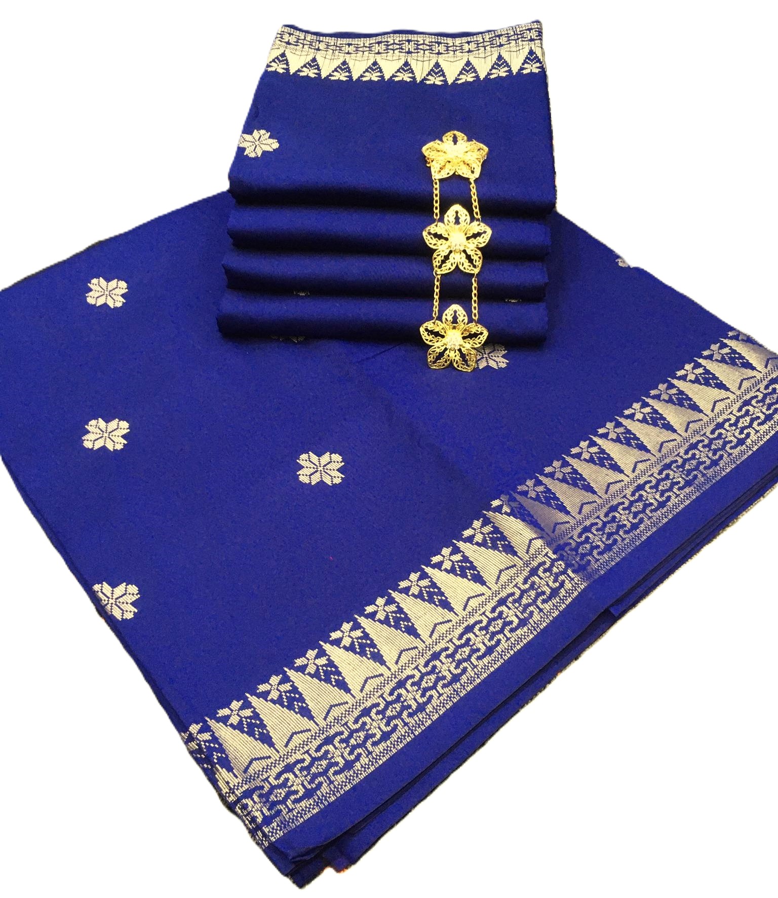 * #SGB01 * SONGKET TENUN BINTANG GOLD SINGLE SIDE BORDER * 4 METER ...