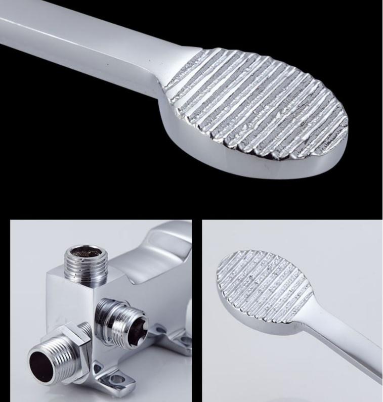 FOOT STEP PEDAL Valve BATHROOM FAUCET BRASS MEDICAL HYGIENE FOOT PEDAL ...