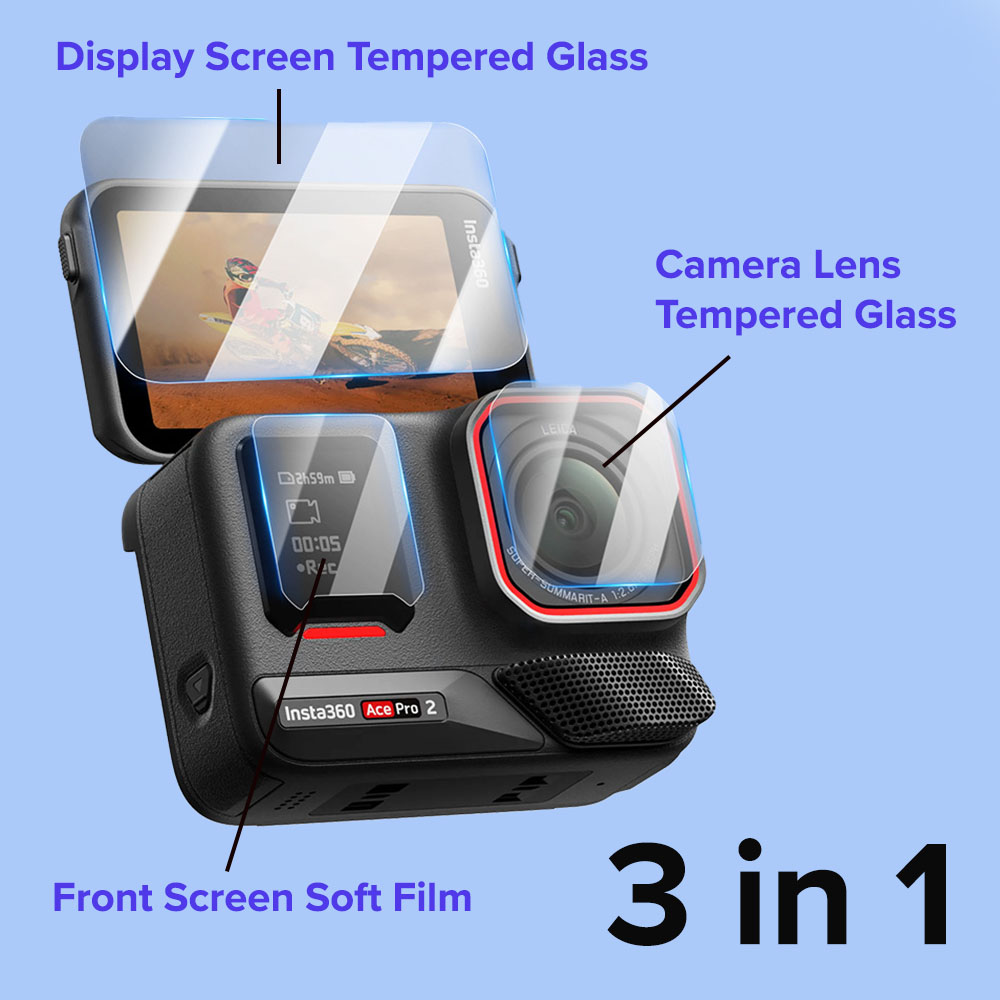 (MY) LionShield 3 in 1 Camera Protector for Insta360 Ace Pro 2 / Pro ...