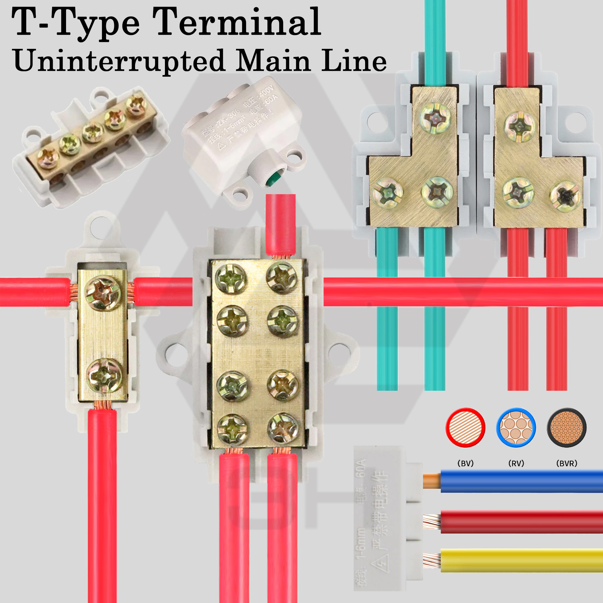 3H Terminal Jenis-T Penyambung Wayar Utama Tanpa Putus (T-Type Quick ...