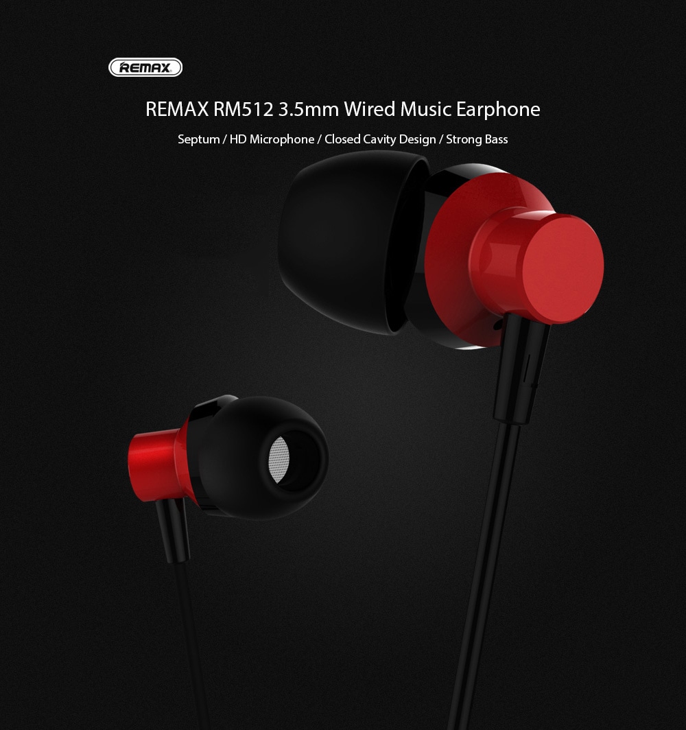 REMAX Earphone Bass Power Original 3.5mm Wired In Ear Earfone With ...