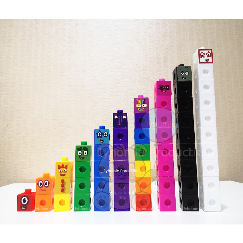 Block Toys for Kid Cube 100 pieces Block Number Block Math Number Block ...