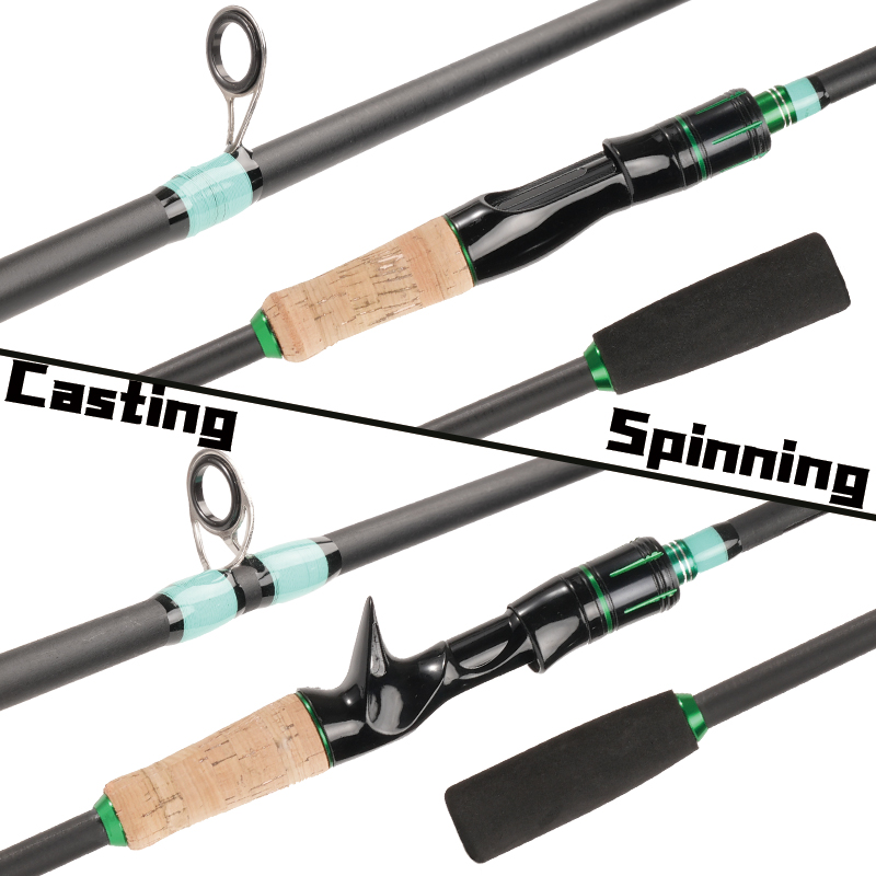 4/5 Sections Casting/Spinning Fishing Rod 5.5ft/6ft/7ft Carbon Travel ...