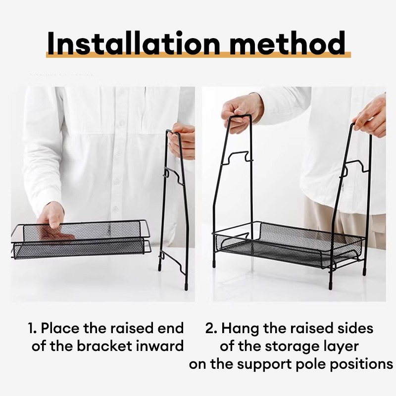 Kitchen Countertop Storage Rack Spice Rack Bathroom Cosmetic Storage ...